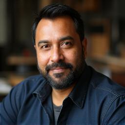 Professional headshot of Anil Singh, Head Designer & Carver